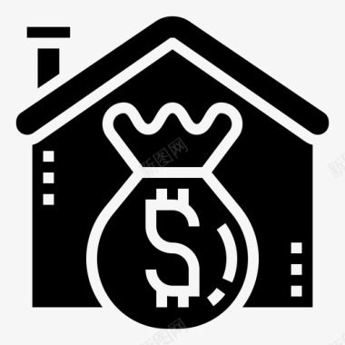 贷款金融住房图标