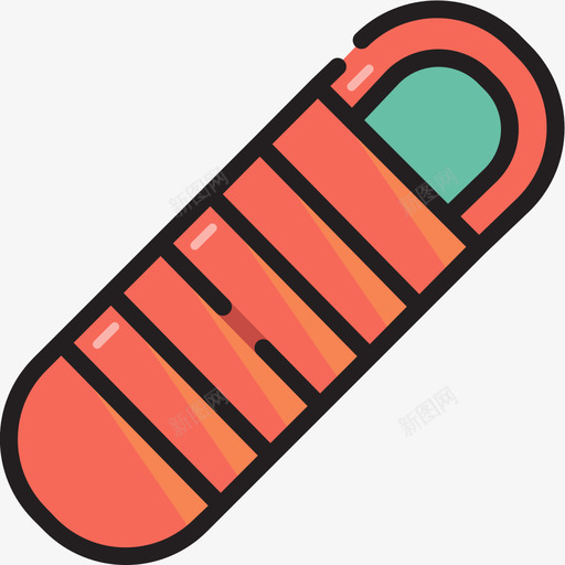 睡袋露营172线性颜色svg_新图网 https://ixintu.com 睡袋 露营 线性 颜色
