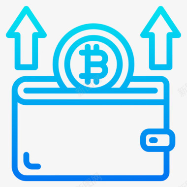 比特币加密货币98梯度图标