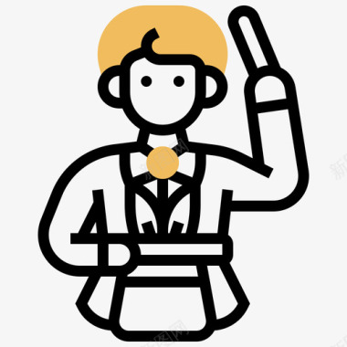 魔术师游戏元素23黄影图标