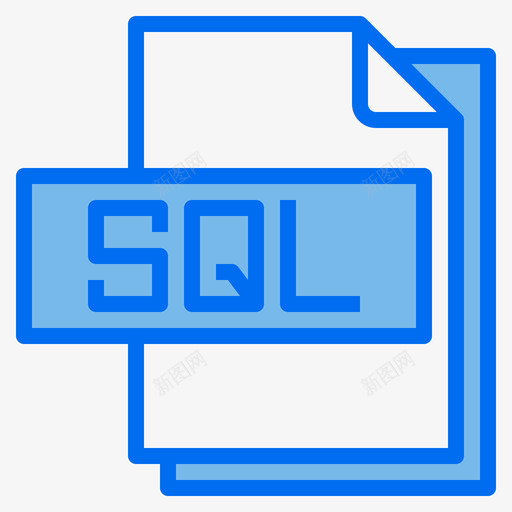 Sql文件文件格式5蓝色svg_新图网 https://ixintu.com 文件 Sql 格式 蓝色