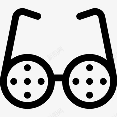 眼镜残疾人援助17直系图标