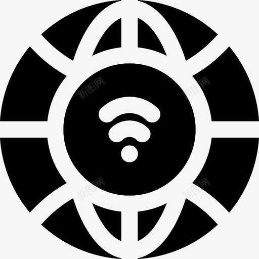 Wifi物联网115填充svg_新图网 https://ixintu.com Wifi 联网 填充