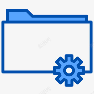 文件夹搜索引擎优化在线营销12蓝色图标