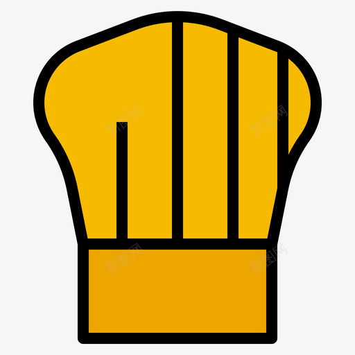 厨师帽面包房150线性颜色svg_新图网 https://ixintu.com 厨师 面包房 线性 颜色