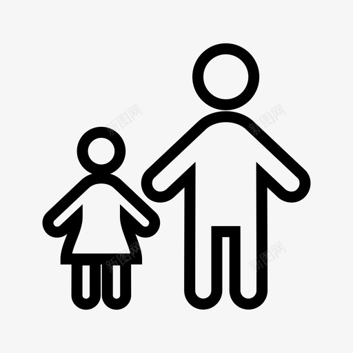 站在孩子身边家人父女svg_新图网 https://ixintu.com 站在 孩子 身边 家人 父女 监护人