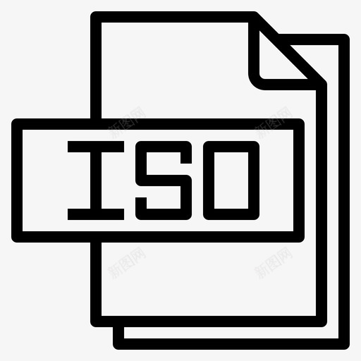 Iso文件文件格式1线性svg_新图网 https://ixintu.com 文件 Iso 格式 线性