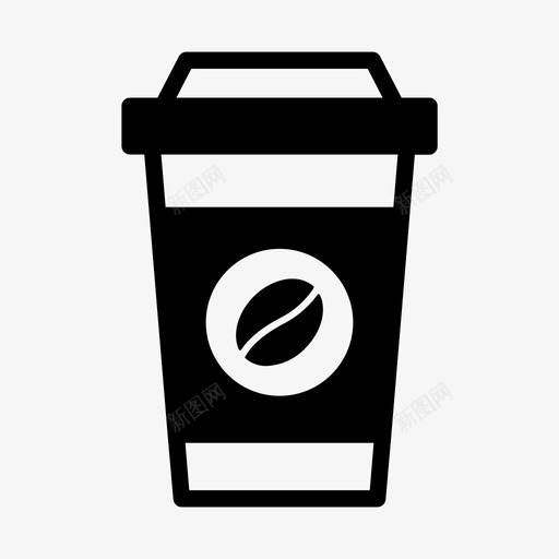 外卖咖啡热的在路上svg_新图网 https://ixintu.com 外卖 咖啡 路上 热的 半色