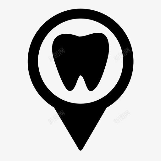 牙医诊所牙科医院svg_新图网 https://ixintu.com 牙医 诊所 牙科 医院 地点