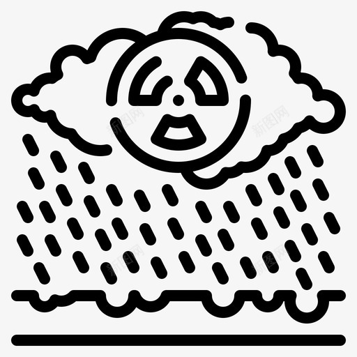 酸雨气候变化39线性svg_新图网 https://ixintu.com 酸雨 气候变化 线性