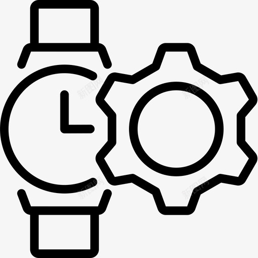 设置可穿戴tech1线性svg_新图网 https://ixintu.com 设置 可穿 穿戴 tech 线性