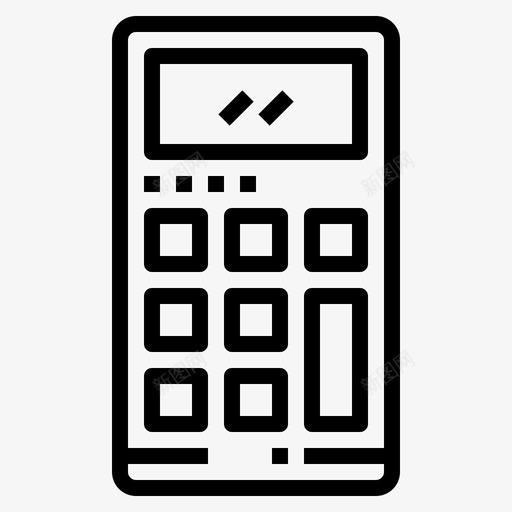 计算器财务数学svg_新图网 https://ixintu.com 计算器 财务 数学 技术 小器 器具
