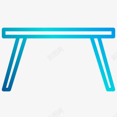 桌子家具60直线坡度图标