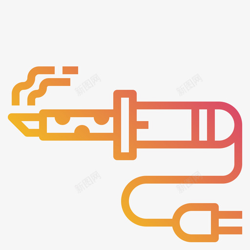 烙铁电子元件2梯度svg_新图网 https://ixintu.com 烙铁 电子元件 梯度