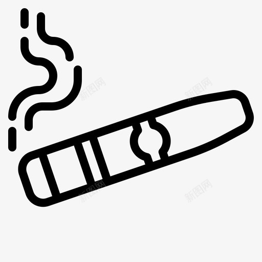 雪茄大麻12线状svg_新图网 https://ixintu.com 雪茄 大麻 线状