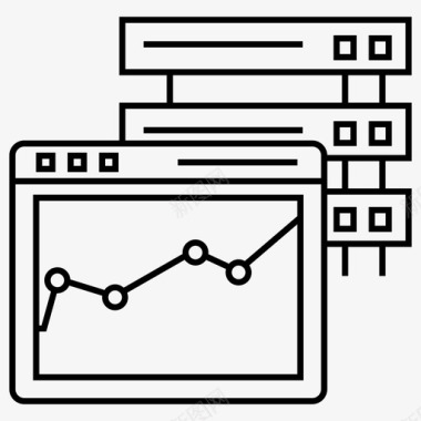 网络分析商业网站统计图标