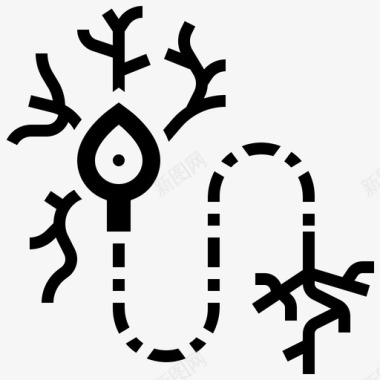 神经元空气污染6字形图标