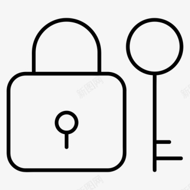 锁钥匙储物柜密码图标