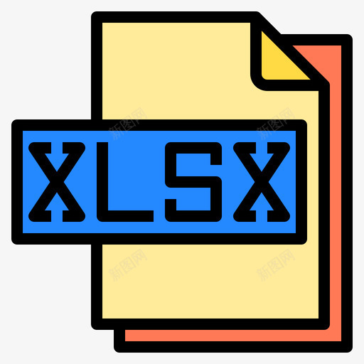 Xlsx格式文件格式4线性颜色svg_新图网 https://ixintu.com 格式 Xlsx 文件 线性 颜色