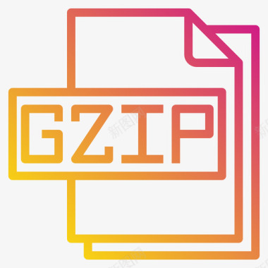 Gzip文件文件格式3渐变图标