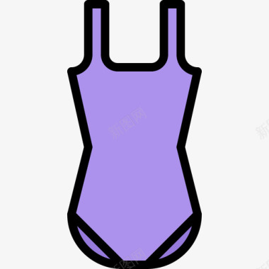 泳衣游泳运动员2彩色图标