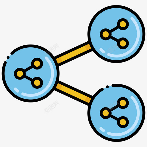 社交媒体标识病毒传播93线性颜色svg_新图网 https://ixintu.com 社交 媒体 标识 病毒 传播 线性 颜色