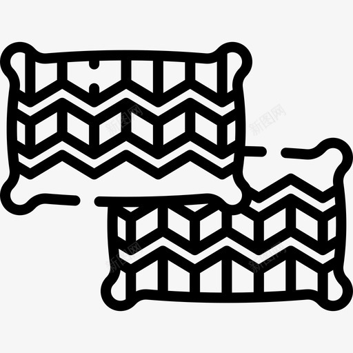 枕头家装68线状svg_新图网 https://ixintu.com 枕头 家装 线状