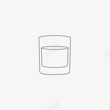 玻璃杯酒吧鸡尾酒图标
