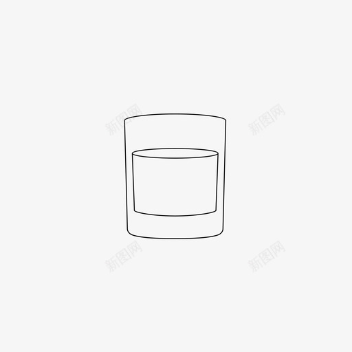 玻璃杯酒吧鸡尾酒svg_新图网 https://ixintu.com 酒吧 鸡尾酒 玻璃器皿 威士忌 玻璃杯 装满