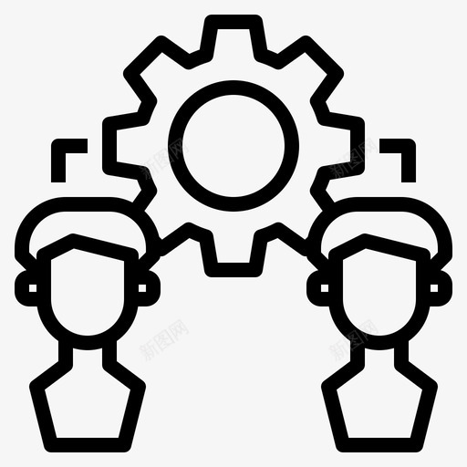 合作设计思维72直线型svg_新图网 https://ixintu.com 合作 设计 思维 直线 线型