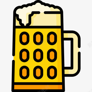 啤酒文化1原色图标
