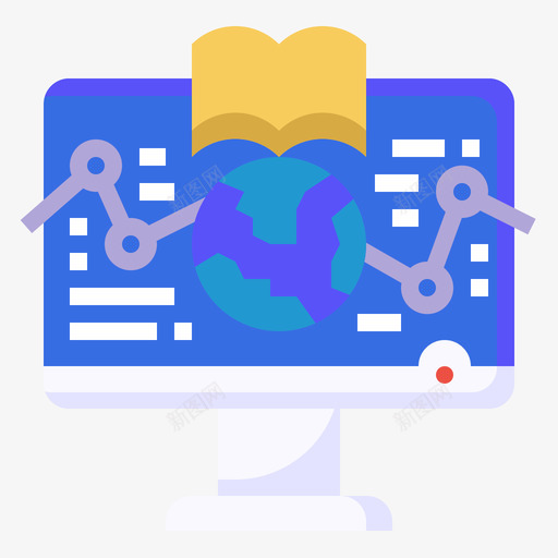 在线学习知识30扁平svg_新图网 https://ixintu.com 在线学习 知识 扁平