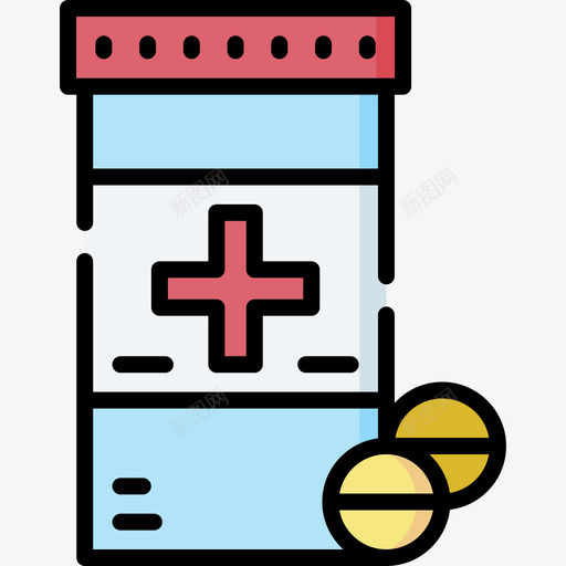 医学慈善104线性颜色svg_新图网 https://ixintu.com 医学 慈善 线性 颜色