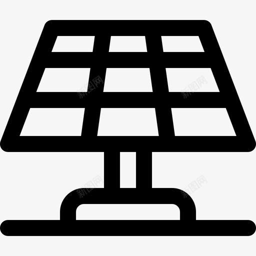 太阳能电池板智能家居34线性svg_新图网 https://ixintu.com 太阳能 电池板 智能家居 线性