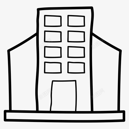 办公楼建筑高层建筑svg_新图网 https://ixintu.com 办公楼 建筑 高层建筑 天际 商业 管理 矢量 矢量图 图标