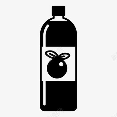 瓶子果汁液体图标