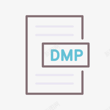 Dmp营销技术1线性颜色图标