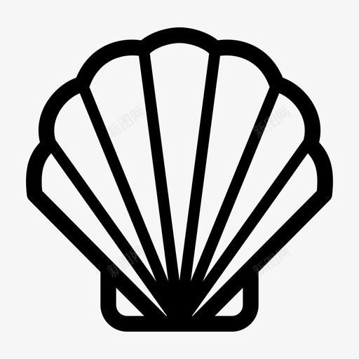 海贝海滩装饰svg_新图网 https://ixintu.com 海贝 海滩 装饰 海上 夏季 户外