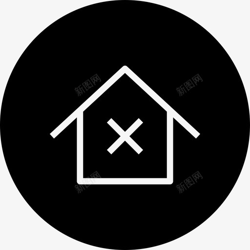 主页建筑删除svg_新图网 https://ixintu.com 删除 主页 建筑 房屋 用户界面 徽章