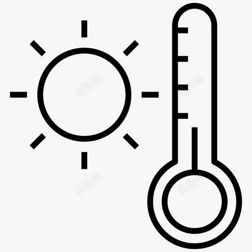 炎热天气高温夏季白天svg_新图网 https://ixintu.com 天气 炎热 夏季 高温 白天 季节 温度 矢量 矢量图 图标