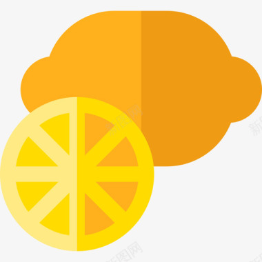 柠檬夏季179平坦图标