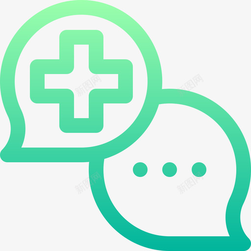 Chat医院97线性颜色svg_新图网 https://ixintu.com Chat 医院 线性 颜色