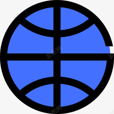 篮球健身房82蓝色图标