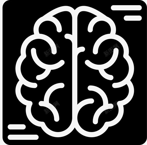 大脑神经学4填充svg_新图网 https://ixintu.com 大脑 神经学 填充