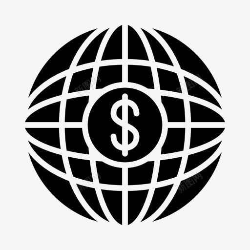 美元地球支付svg_新图网 https://ixintu.com 地球 美元 支付 转移 商业 金融