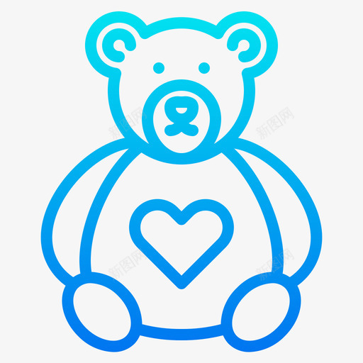 熊礼物31梯度svg_新图网 https://ixintu.com 礼物 梯度