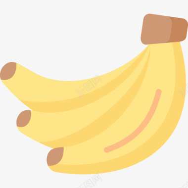 香蕉热带目的地2平坦图标