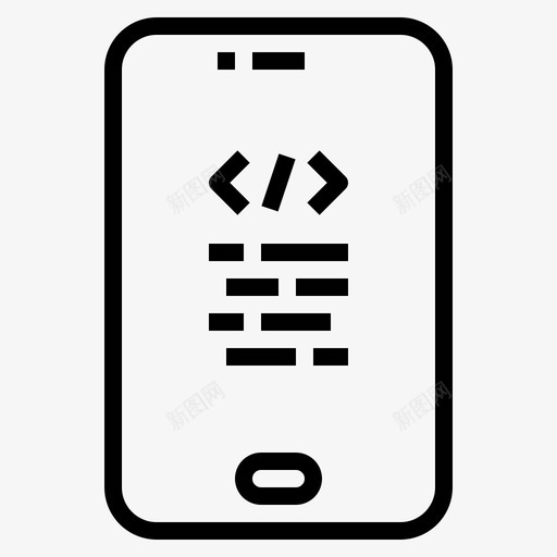编码智能手机技术11线性svg_新图网 https://ixintu.com 编码 智能 手机 技术 线性