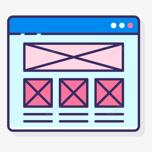 线框移动应用程序开发1线颜色svg_新图网 https://ixintu.com 线框 移动 应用 程序开发 颜色