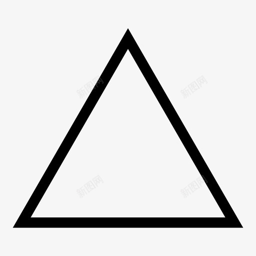 等边三角形等边几何svg_新图网 https://ixintu.com 等边三角形 等边 几何 形状 三位一体 基本 三角形